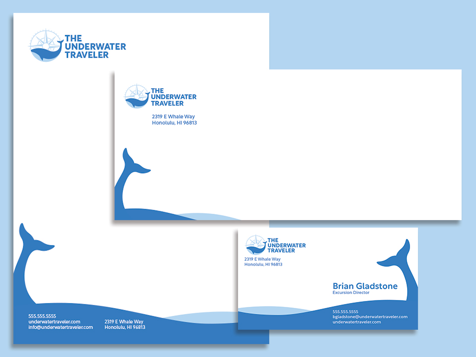 Stationery Set for The Underwater Traveler